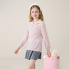 儿童100%羊绒衫2025秋冬女童花边翻领针织毛衣镂空提花甜美打底衫 商品缩略图2