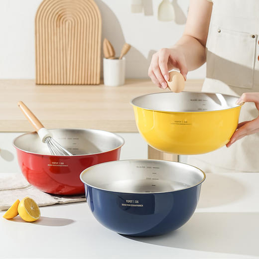 易铂YisPot不锈钢艾铂钠多功能料理盆316母婴级材质，⁥不易变形、‍耐摔耐高温→申布伦黄、安哥拉红、克莱因蓝三色可选 商品图4