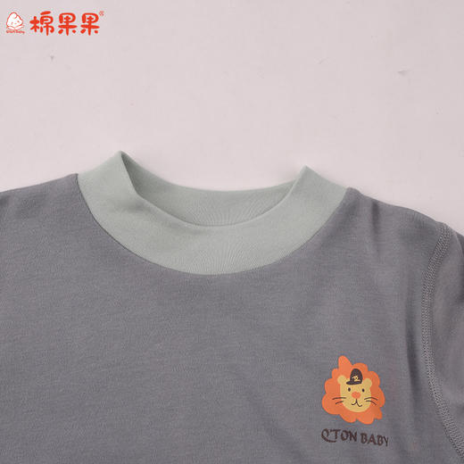 棉果果冬季新品暖姜棉柔软保暖90-130码暖姜套头套装M411302425669 商品图2