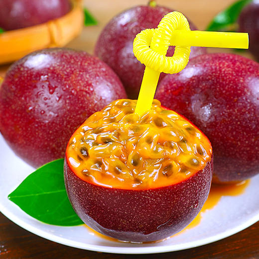 云南西双版纳水蜜桃百香果甜紫皮百香果（8分甜2分酸）自然成熟酸甜美味圆润饱满多汁  新鲜现发 商品图3