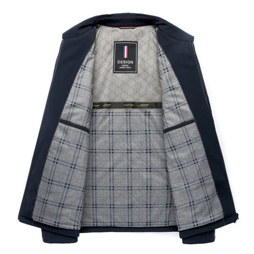 【含桑蚕丝】圣得西男轻商务通勤棉服2025秋季新款百搭行政风外套 商品图13