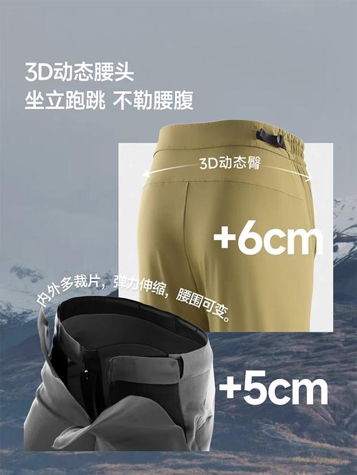 蕉下男士防泼水扩容中暖直筒裤WB192秋冬长裤子男休闲裤户外高弹 商品图1