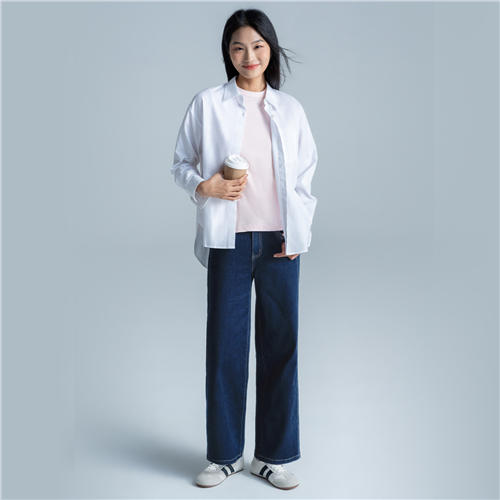 佐丹奴25年新款女装阔腿牛仔裤05415039 商品图3