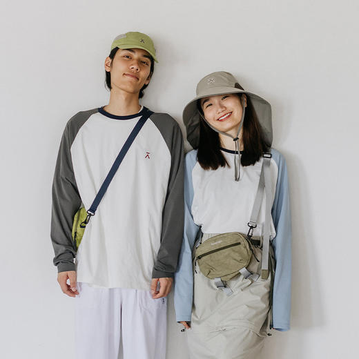 【品牌特惠】ACMEITEM/爱棵米 户外速干长袖T恤吸湿运动插肩袖 男女同款 多色GAF3340046L 商品图1