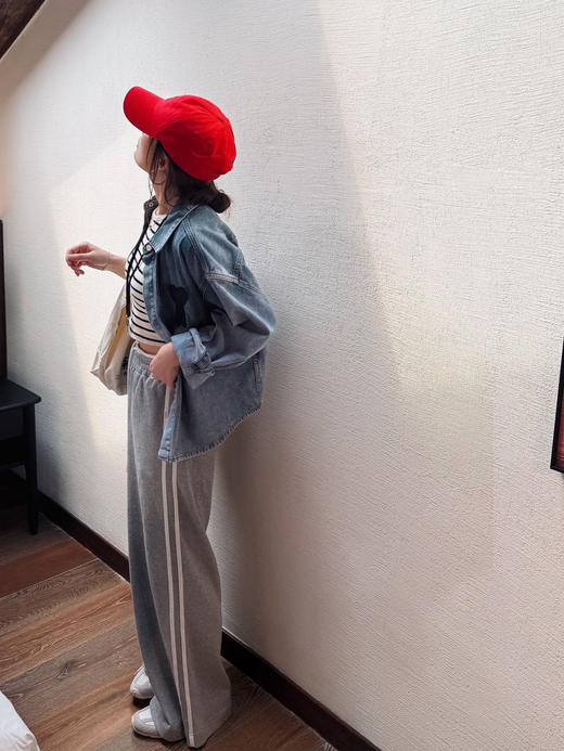 Am*i 品牌原单水洗钩针编织大爱心牛仔外套 商品图6