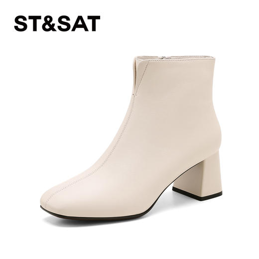 【绒里可选】星期六法式短筒优雅粗跟切尔西SSD4116CCJ/SSD4118CY3 商品图7