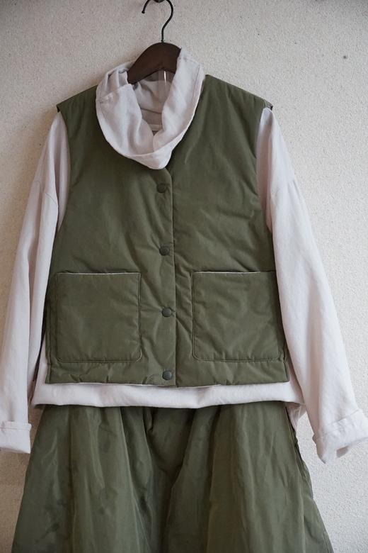 Gauze 轻薄保暖棉服马夹背心（2色可选） 商品图10