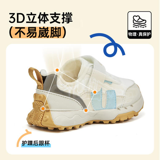 基诺浦机能鞋小童鞋复古鞋复刻时光GY1529★微店 商品图4