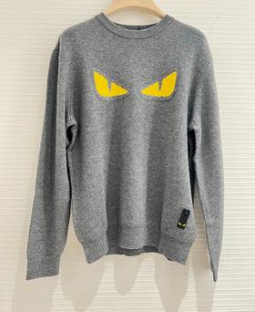 男款logo长袖针织毛衣