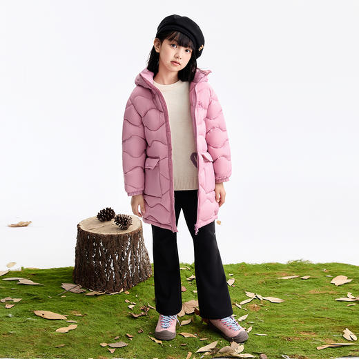 男女童长款羽绒服冬季新款安奈儿童装EM545631 商品图5