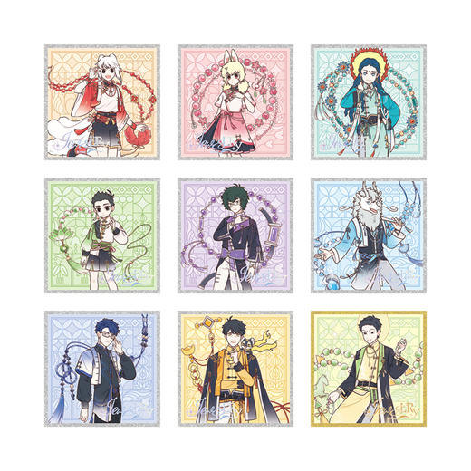 《非人哉官方店》风华绮匣系列色纸盲盒星幻膜动漫周边签绘板收藏摆件 商品图4