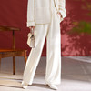 QS秋冬新款羊毛长款显瘦慵懒风女款通勤宽松直筒休闲裤1205 商品缩略图0