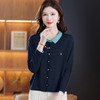GZ5309-51 2025秋装新款洋气小衫短袖女宽松显瘦翻领针织衫半袖套头漂亮上衣 商品缩略图1