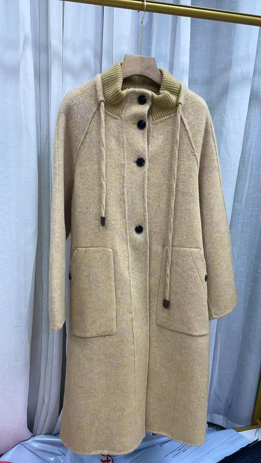 【YW】无忧购 长款毛呢大衣女高级感慵懒风洋气优雅减龄毛呢外套2503（截单后3-5天发货） 商品图9