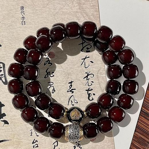幽泉清韵·溏心老料菩提生肖手串系列，十二生肖守护本尊，色泽浓郁温润，像糖心一样诱人 商品图0