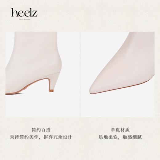 【奥黛丽】heelz设计师手工鞋履 ｜羊皮 时装短靴 5.5 公分 商品图4