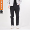 DRONKOO 2025 正常腰表袋侧唛后右袋刺绣线高弹中厚牛仔长裤 商品缩略图0