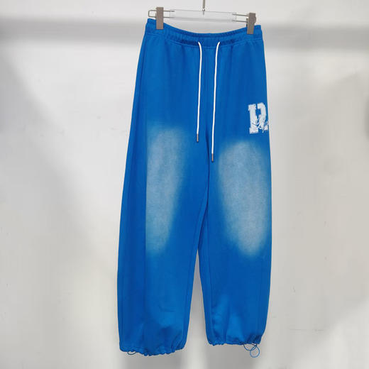 ZC松紧腰抽绳晕染针织阔腿裤50713（蓝）秋季 153020360321 商品图1