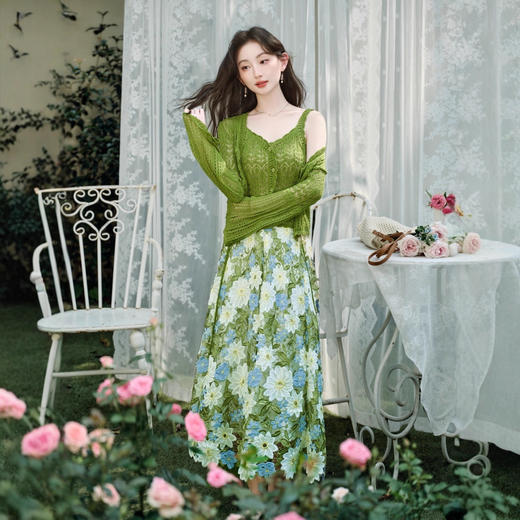 小个子穿搭一整套独特超好看套装旅游度假穿搭巨好看的两件套早秋 商品图1