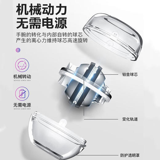 宏太（HongTai）腕力球(黑金刚) 办公家用 解压 锻炼握力+腕力+臂力   WLQ530-WD01 商品图1