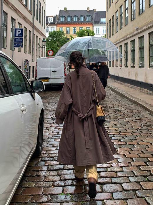 浮生八记/25C124/“漫步哥本哈根”慵懒松弛立裁风衣 商品图0