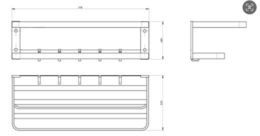 百得适浴巾架哑黑1Y2013401YBL 商品图3