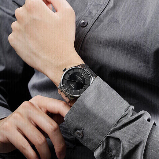 天梭Tissot杜鲁尔系列80机芯机械男表黑盘钢带 T099.407.11.058.00 商品图1