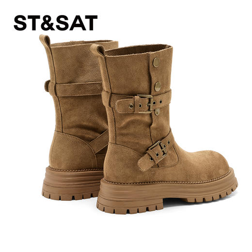 星期六经典扣带西部牛仔靴SSD4116CGU 商品图8