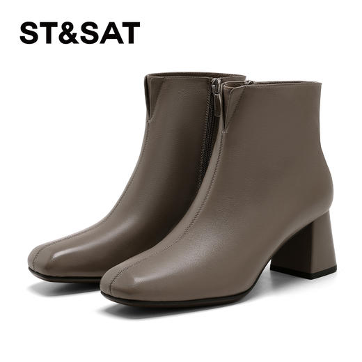 【绒里可选】星期六法式短筒优雅粗跟切尔西SSD4116CCJ/SSD4118CY3 商品图10