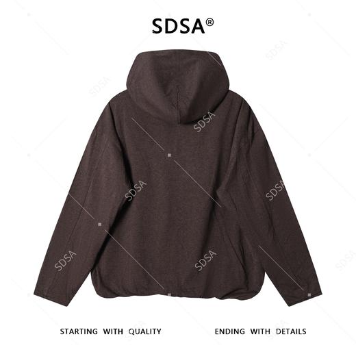 35530SDSA男士秋冬新款痞帅男装简约纯色半纽扣连帽卫衣设计师时尚上衣 商品图5