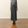 【严选】孟子义代言诗凡黎糯米直筒半身裙2025秋冬新款舒适显瘦毛呢包臀裙7G9141021 商品缩略图0