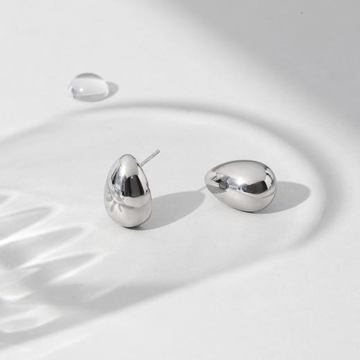 ARSIS｜流光系列 流光水滴豆豆耳钉 商品图10