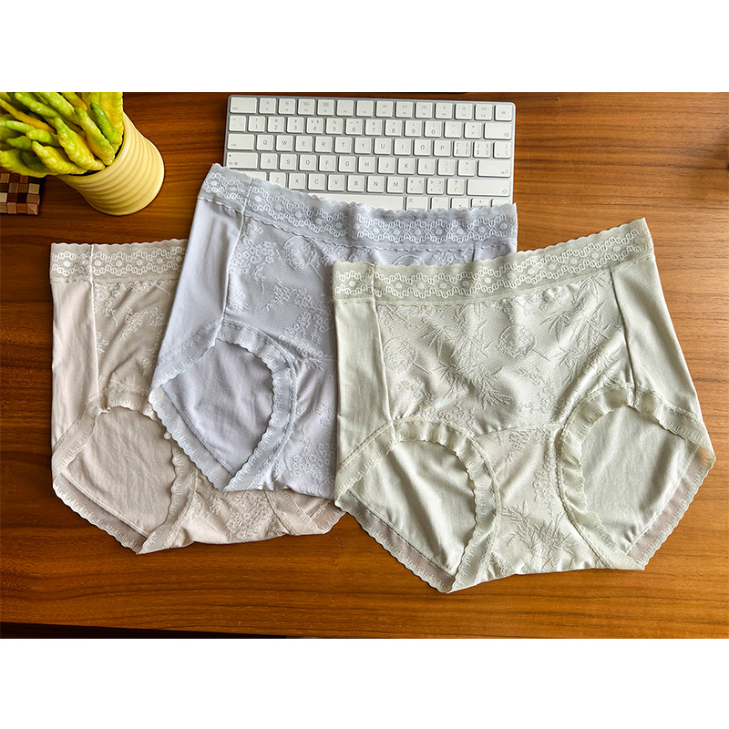 【3条装】 莫代尔裸感提花内裤 10A呵护 藏红花里裆 立体提花工艺 3D包臀不卡档