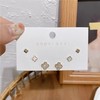 「3对！四叶草耳钉套装」组合韩国网红同款简约耳环睡觉不用摘小巧耳饰时尚饰品 商品缩略图3