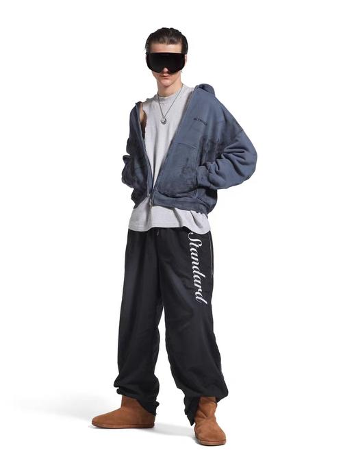 中性款脏旧刺绣连帽外套B00 商品图3