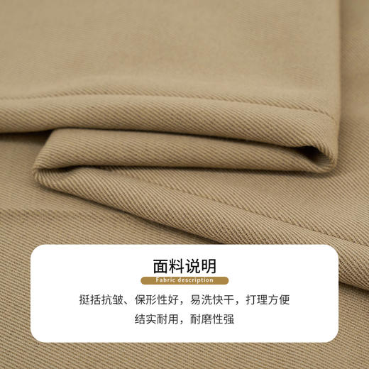 【商场同款】CNT5996 “ 老钱商务裤 ” 经典直筒裤，日常通勤理性务实  挺括抗皱、保形性好 商品图3