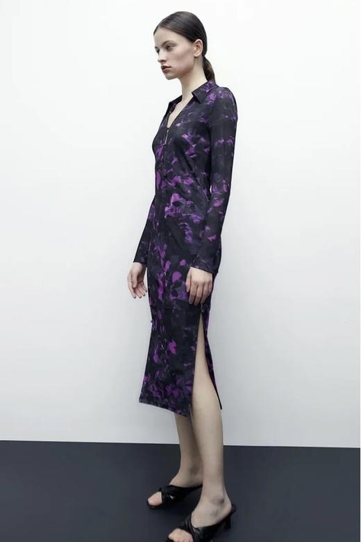 URBAN REVIVO 新中式印花旗袍连衣裙 19000 商品图2