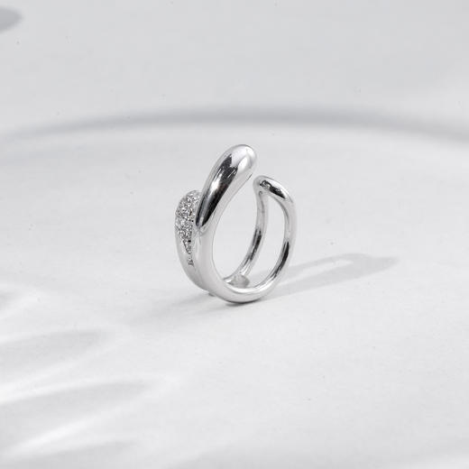 ARSIS｜流光系列 流光水滴开口戒 商品图6