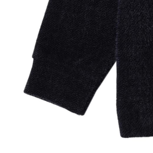 SDSA男士秋冬新款痞帅男装美式绒毛抽绳连帽卫衣休闲暗纹百搭上衣 商品图4