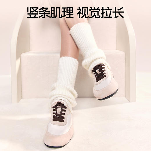 【2双装】SIINSIIN袜套毛绒绒堆堆袜配鲨鱼裤秋冬小腿袜 商品图2