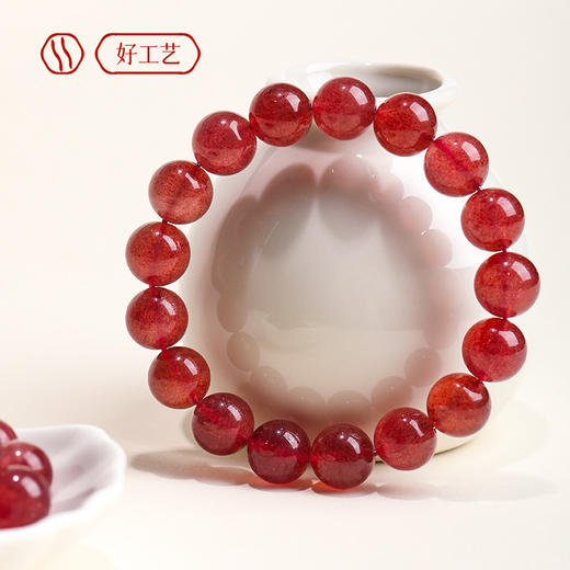 钻石豪门26000积分鸽血红草莓晶手串（10mm） 商品图2