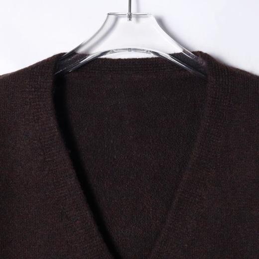 2715SDSA男士秋冬新款痞帅男装复古港风撞色缝线V领针织衫慵懒风毛衣 商品图2