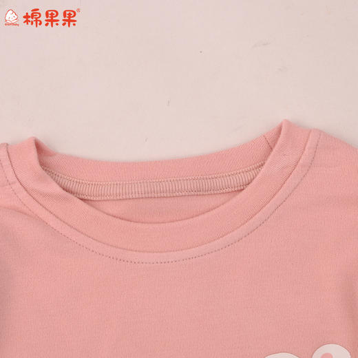 棉果果冬季新品暖姜棉柔软保暖90-130码暖姜套头套装M421302425671 商品图2