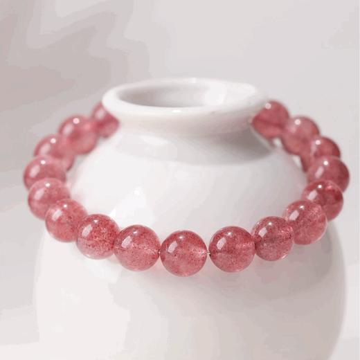 MointPhoice 天然水晶手链 白水晶 草莓水晶 商品图7