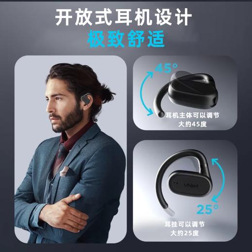 美国 Vhbot  S-02 开放式AI翻译智能蓝牙耳机  双芯片无延迟 同声传译143语言 商品图4