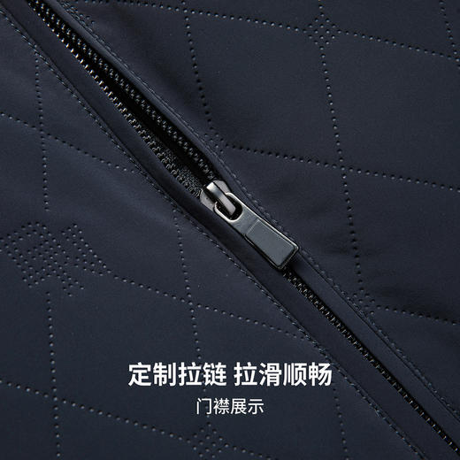 【含桑蚕丝】圣得西男轻商务通勤棉服2025秋季新款百搭行政风外套 商品图7