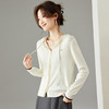 SC6-5811 2025秋季新款韩版连帽针织开衫女休闲外套薄款卫衣单排扣百搭上衣 商品缩略图1