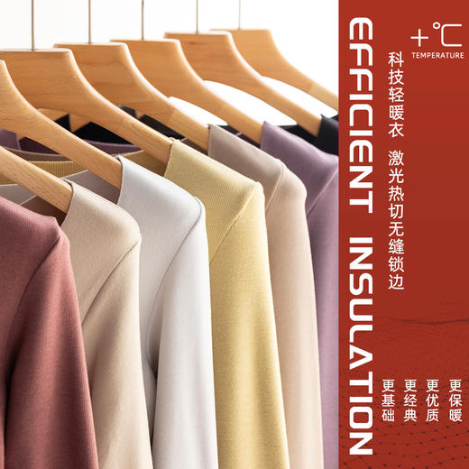 ³清仓39.8元两件 只有上衣【羊绒蛋白保暖衣】修身款 喜欢宽松请拍大一码随型裁打底衣 双面磨毛 单拍一件不发货 XN03-CRMM-FH 商品图5