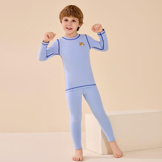 【A类标准❗️7A抗菌莱卡棉家居服套装】亲肤舒适，给宝贝云朵般的温暖守护，超舒服！新款儿童保暖内衣秋冬季女童学生内穿打底 商品图6