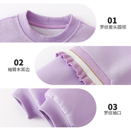 贝贝怡女童春秋新款套头上衣休闲卫衣ZB3ES039 商品图7